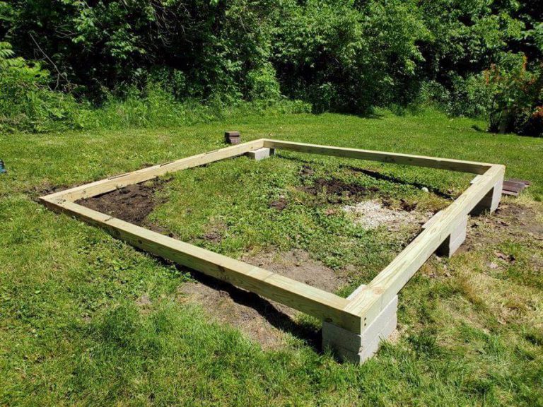 How to Build a Shed Base on Uneven Ground The Hip